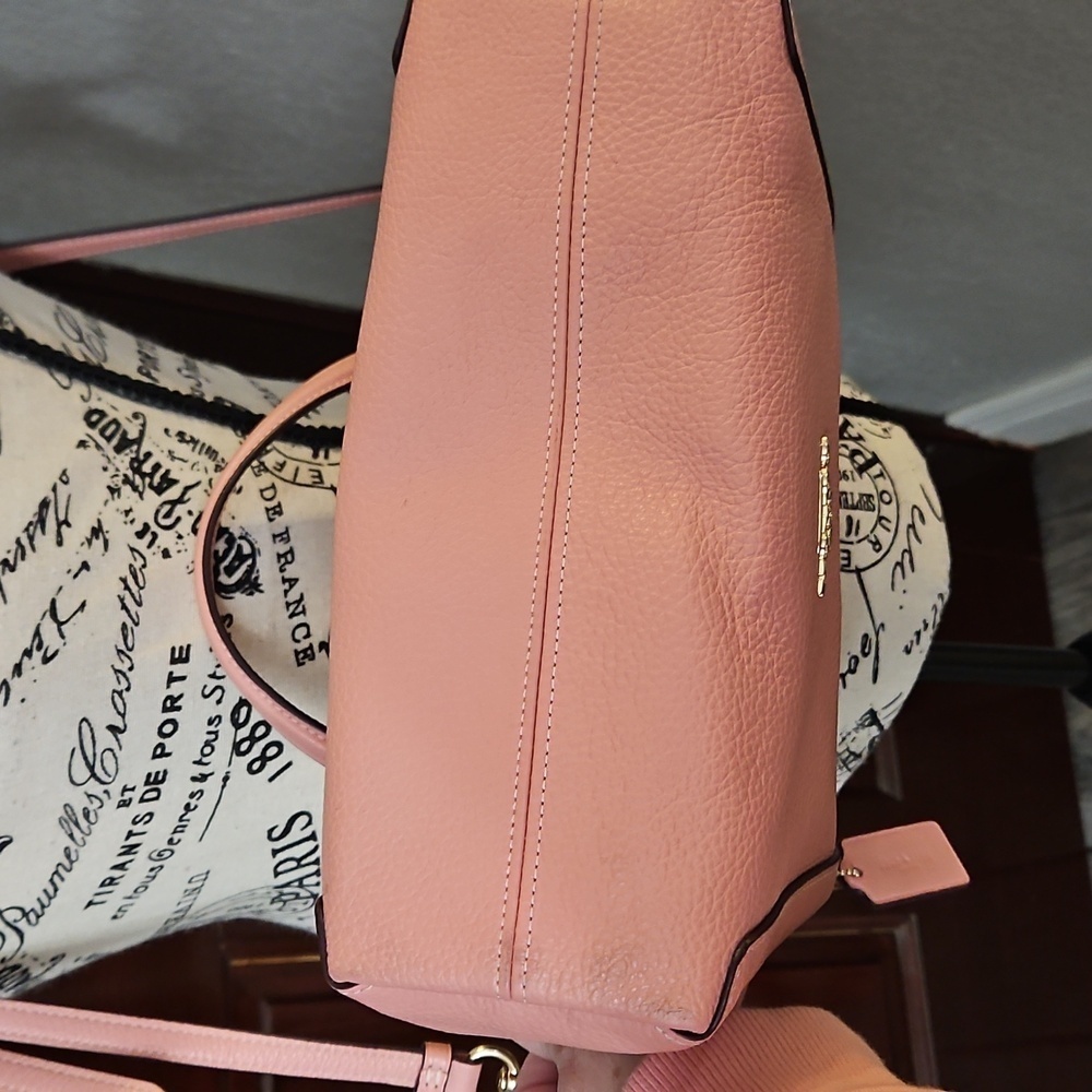 Coach Kacey Satchel Blush Pink Leather - Picture 5 of 9